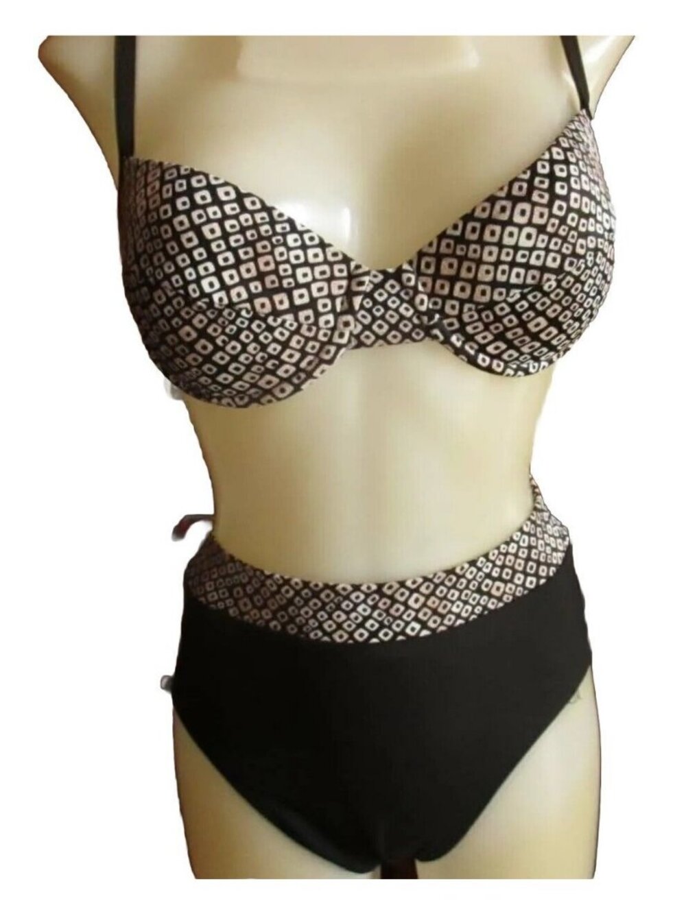 Vintage Womens Swimsuit Bikini 11/12 NEW 1980's Swimsuit 2 PIECE CASTAWAYS